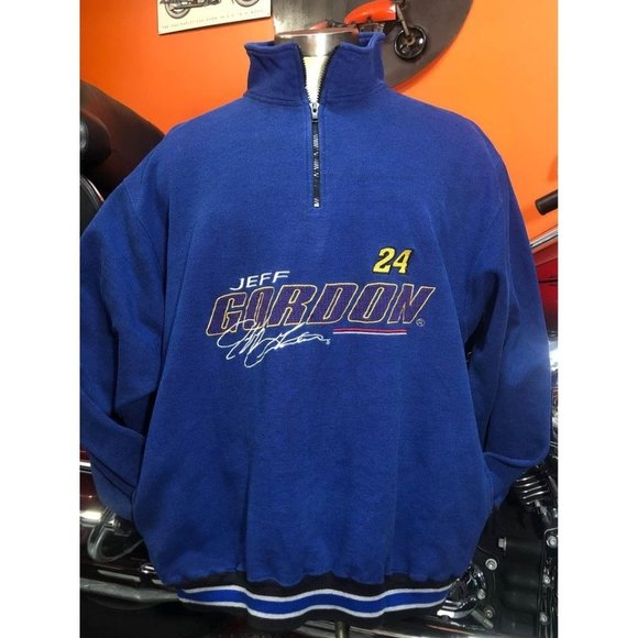 NASCAR Zipper Sweatshirt Large Men JEFF GORDON  24 With Pocket - Picture 1 of 7